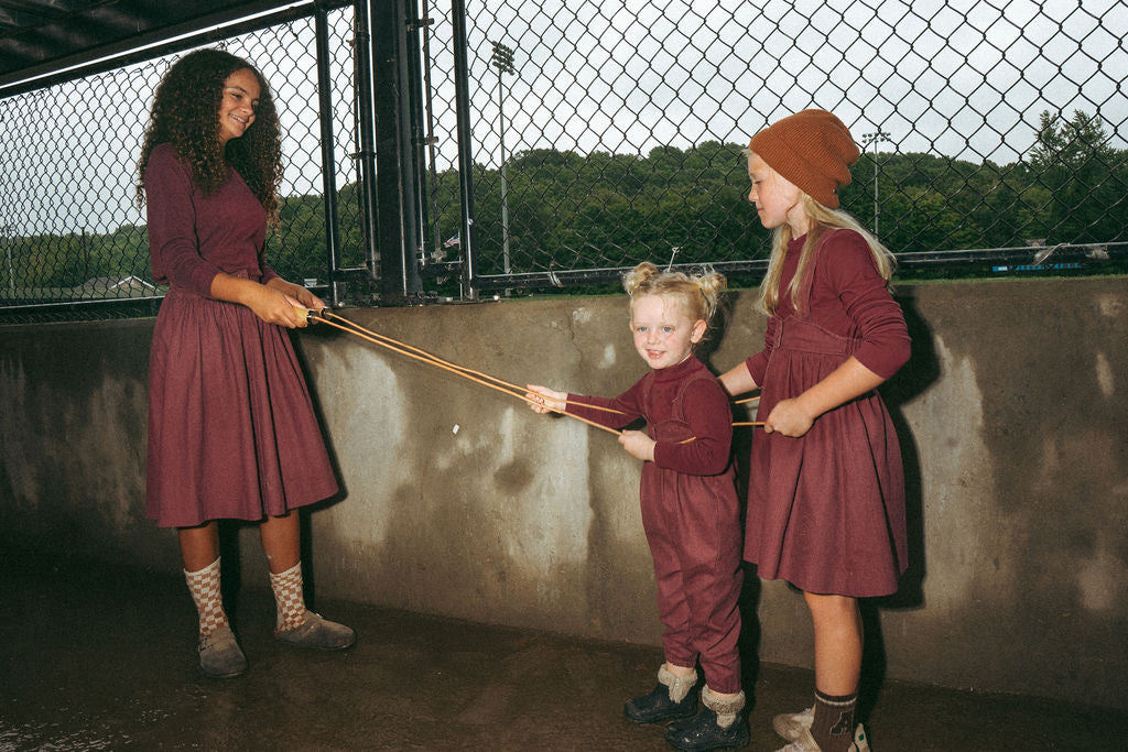 Mulberry Utility Pinafore Dress