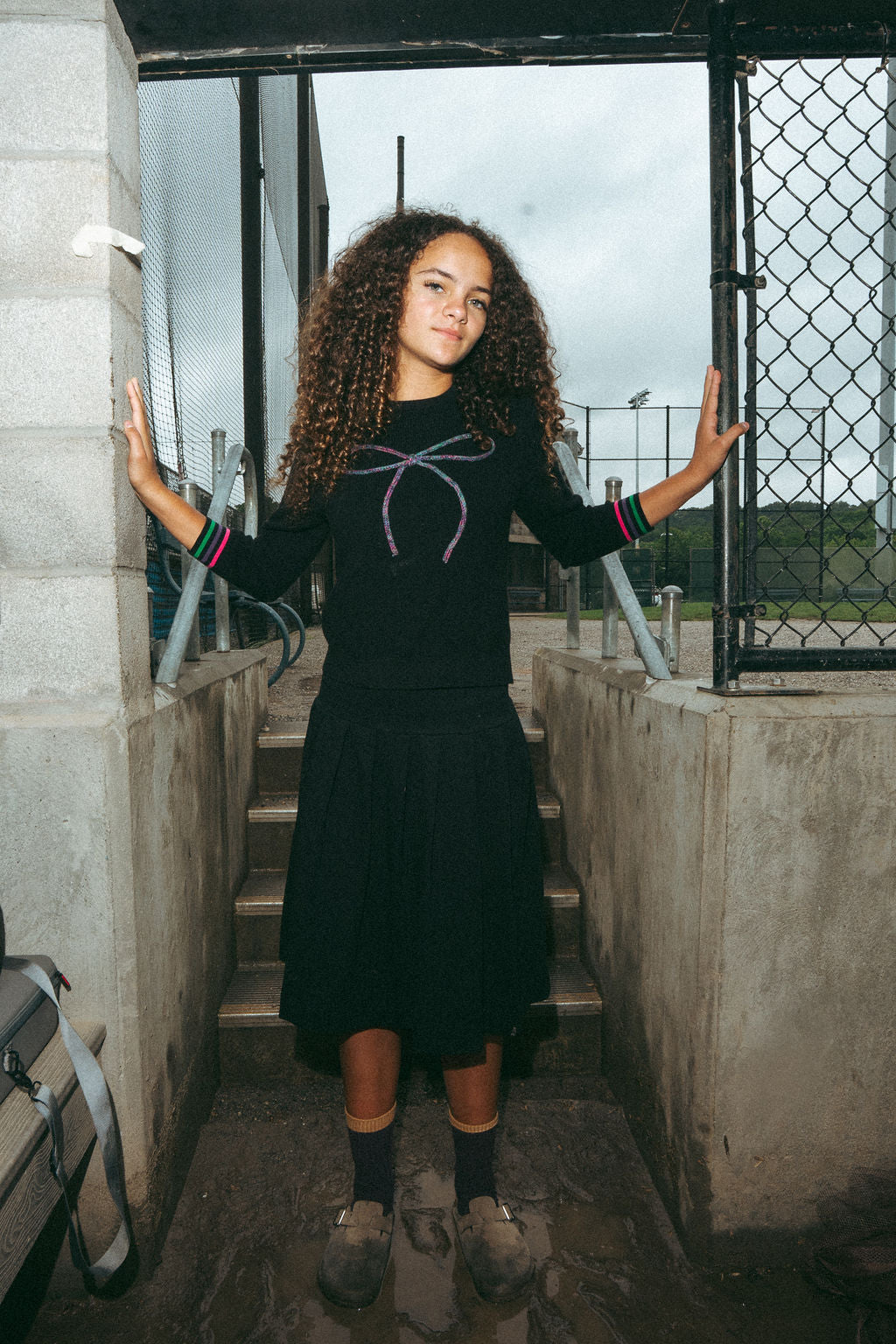 Black Pleated Skirt