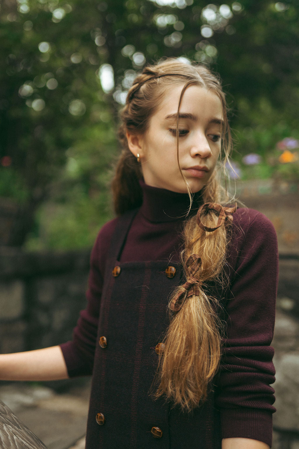 Signature Ribbed Top - Aubergine