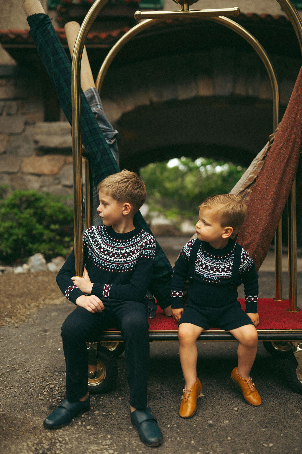 Aster Navy Crew Sweater