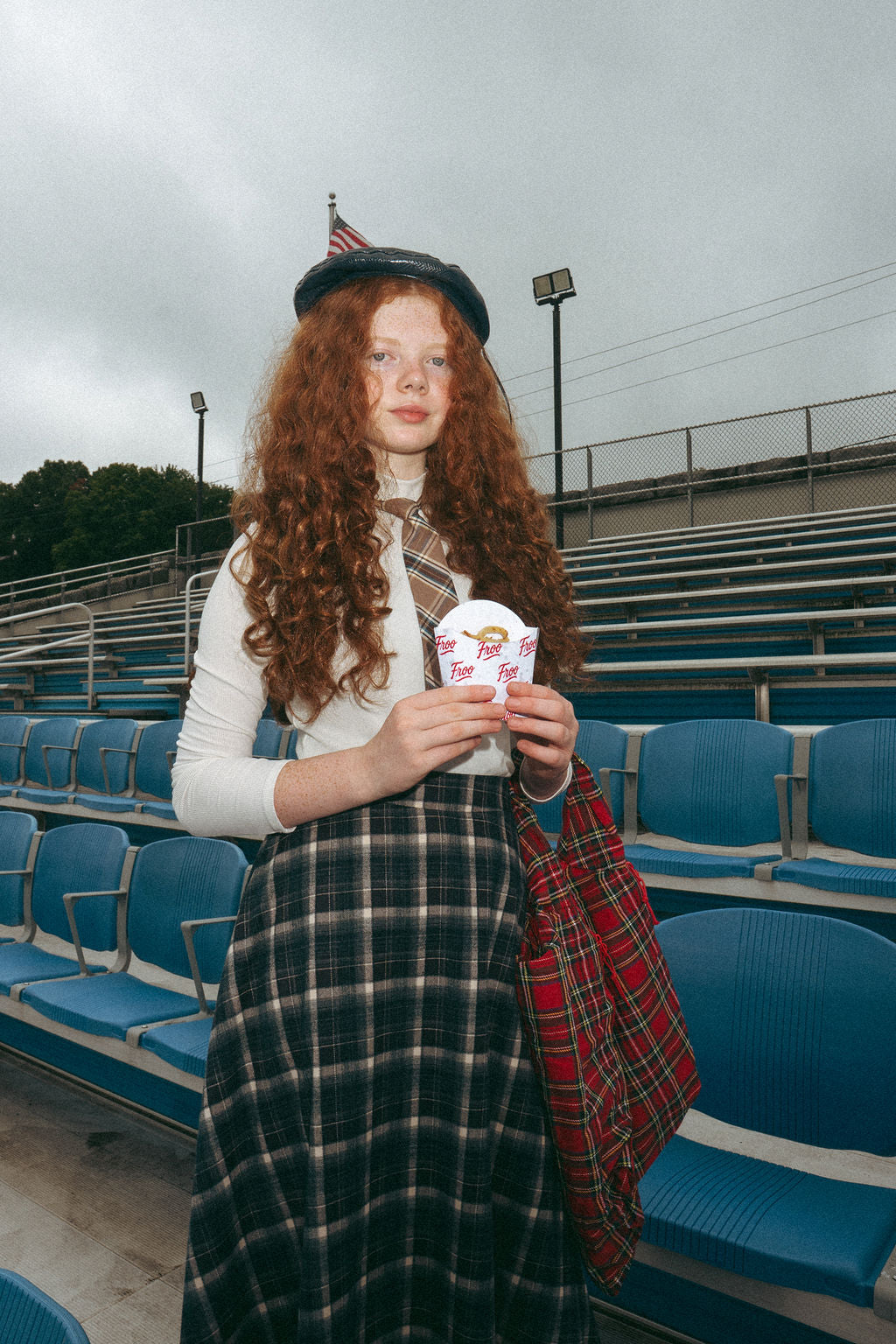 Blue Hour Tartan Teen Midi