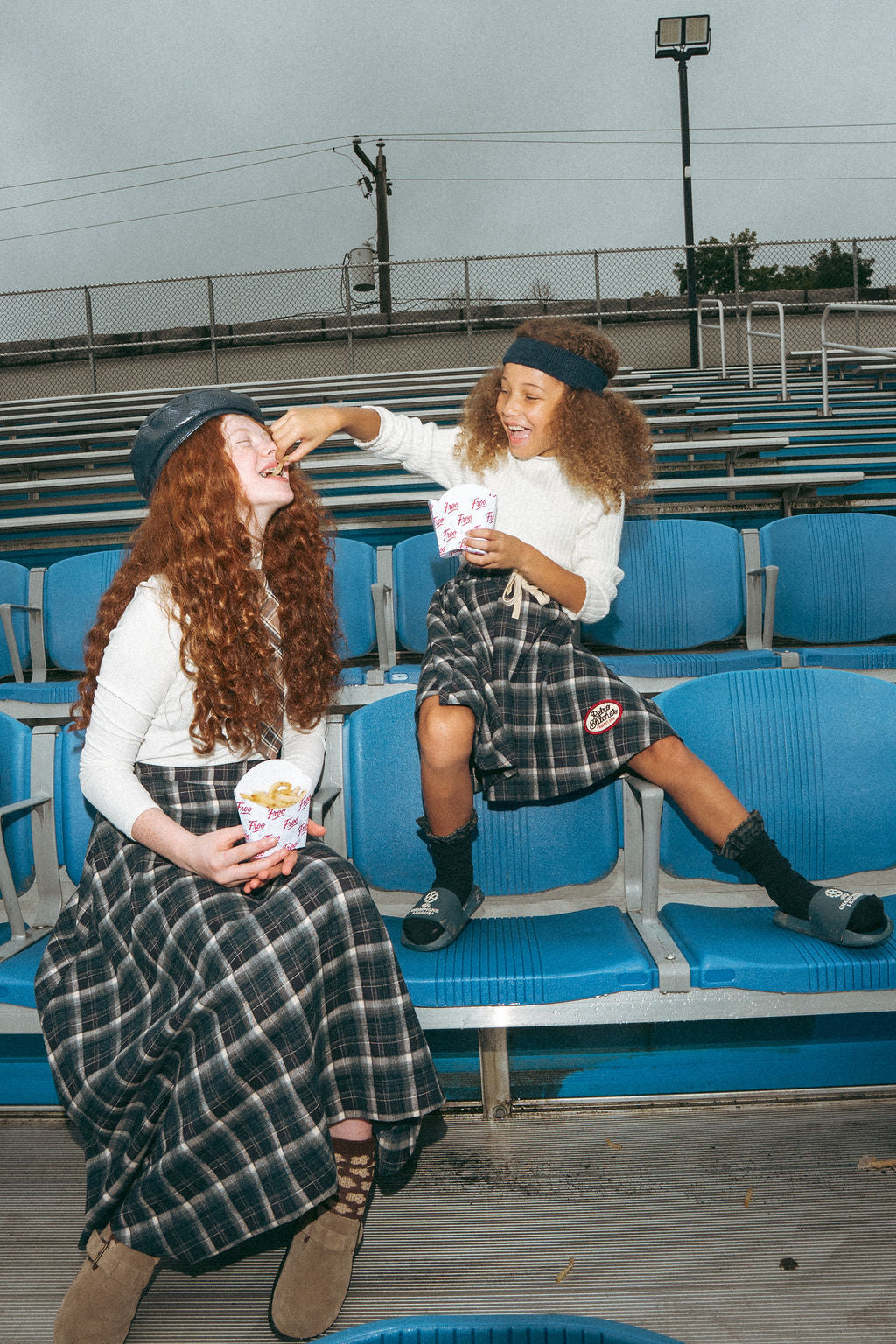Blue Hour Tartan Skirt Short