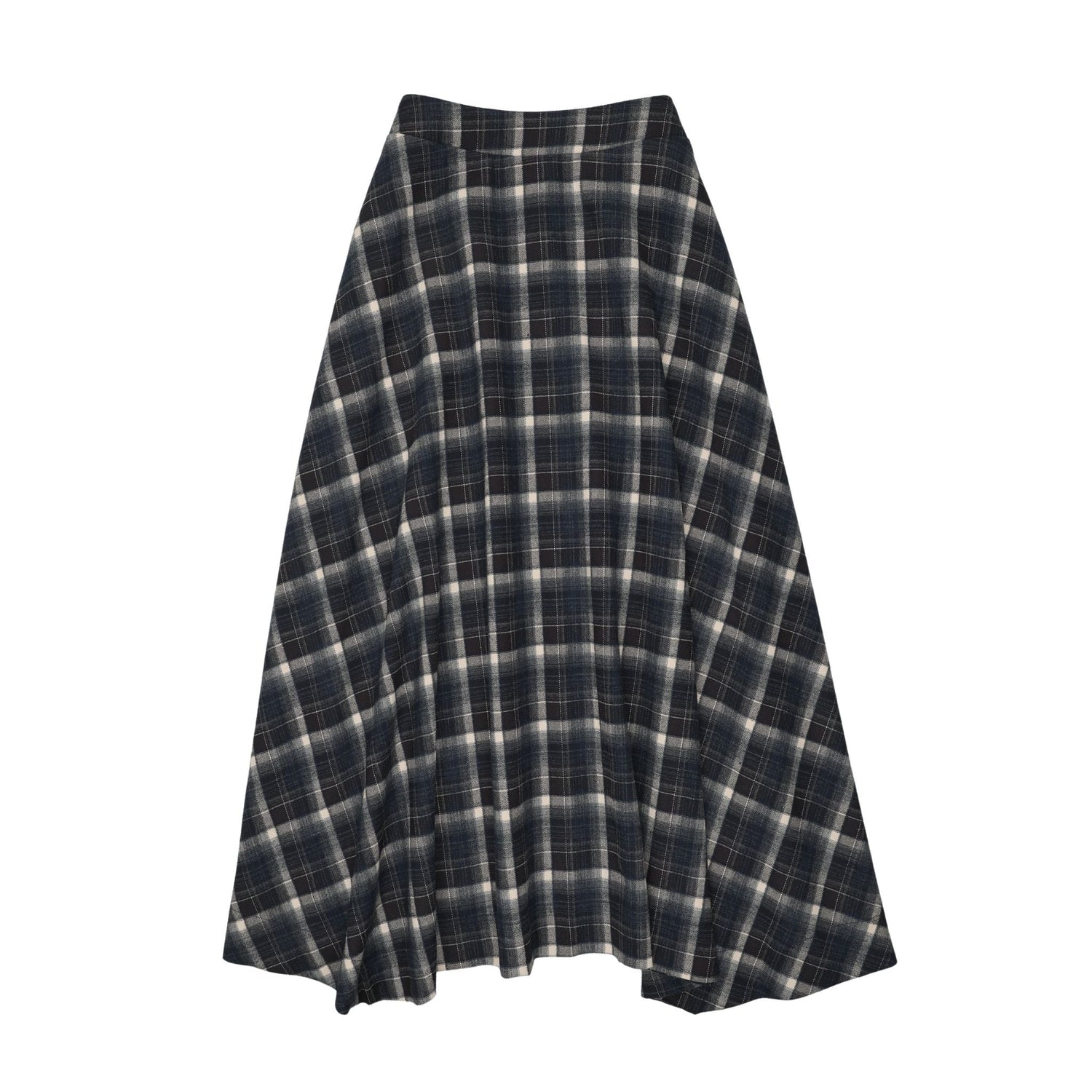 Blue Hour Tartan Teen Midi