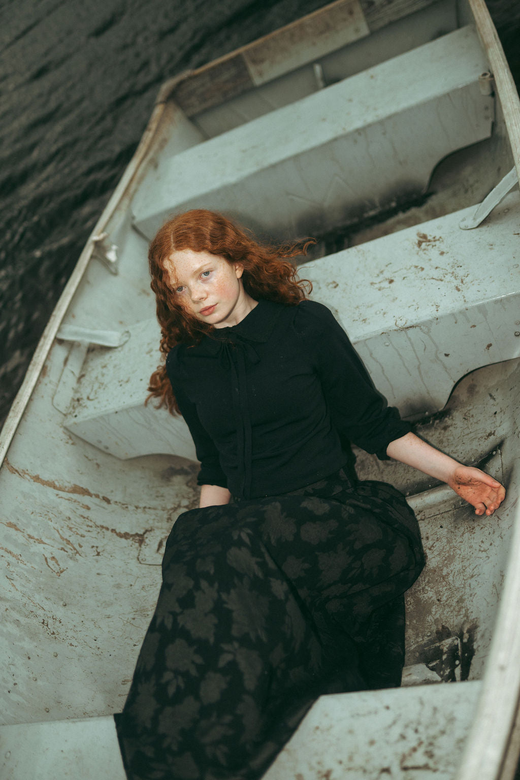Nora Collar Sweater — Black