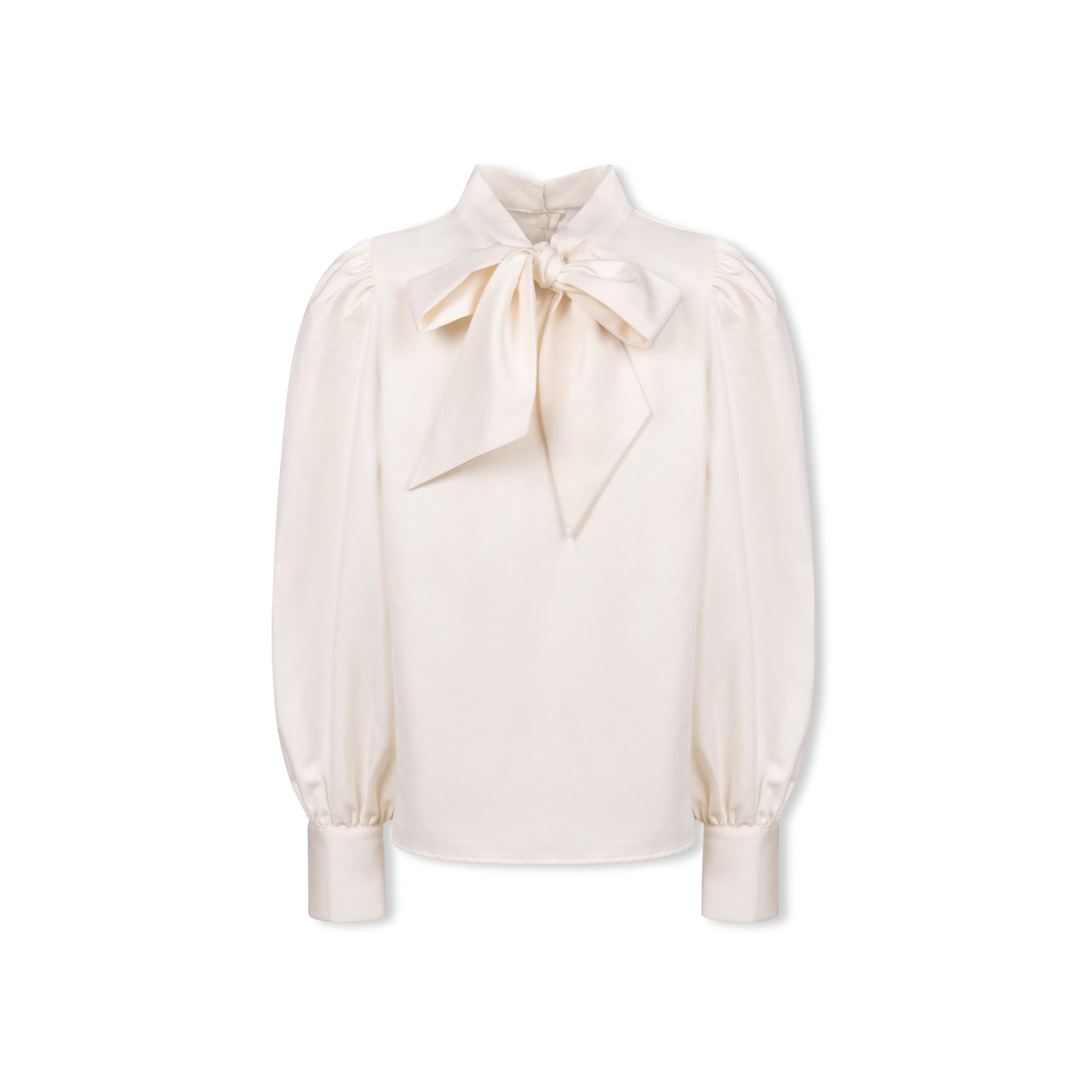 Lila Tie Blouse — Ivory