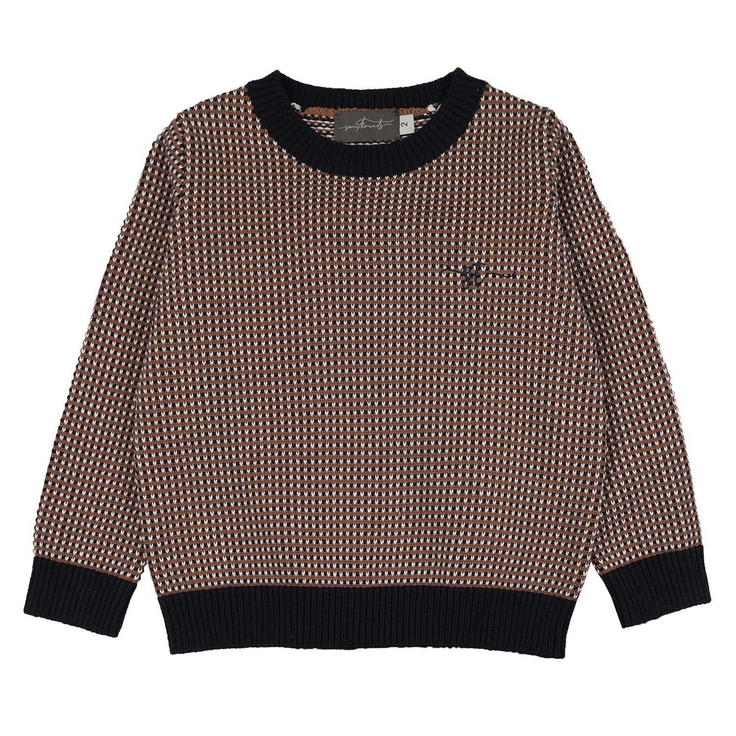 Amber Navy Crew Sweater