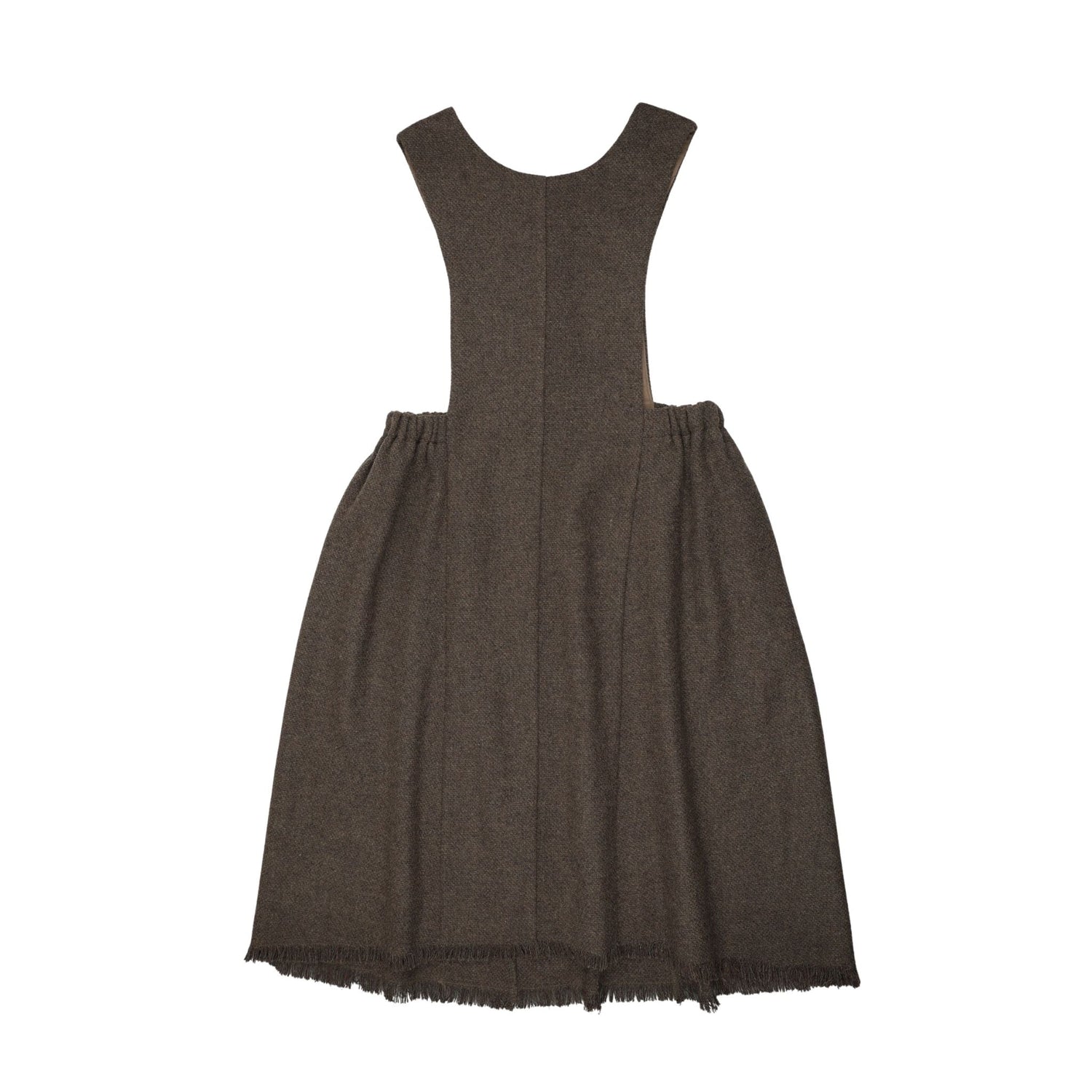 Frayed Hem Tweed Pinafore