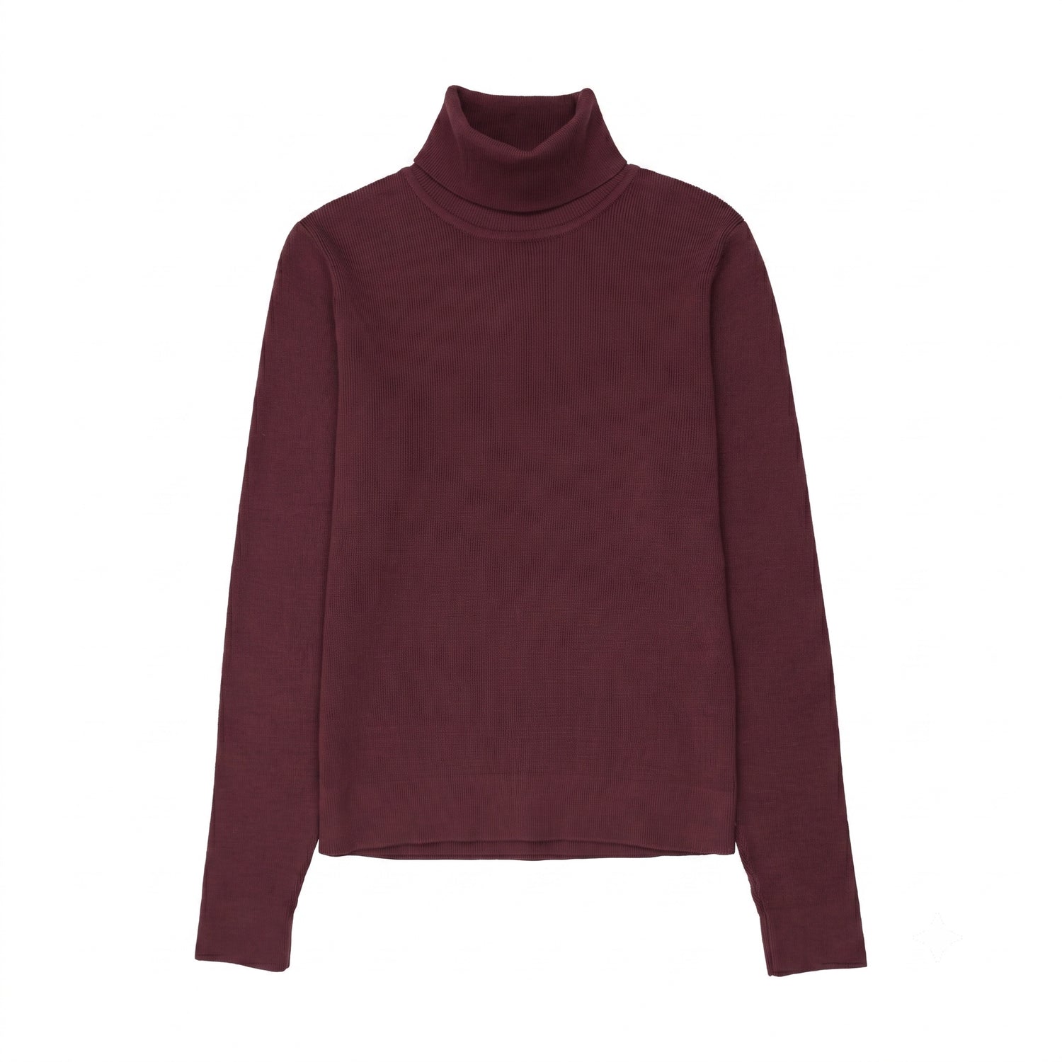 Signature Ribbed Top - Aubergine