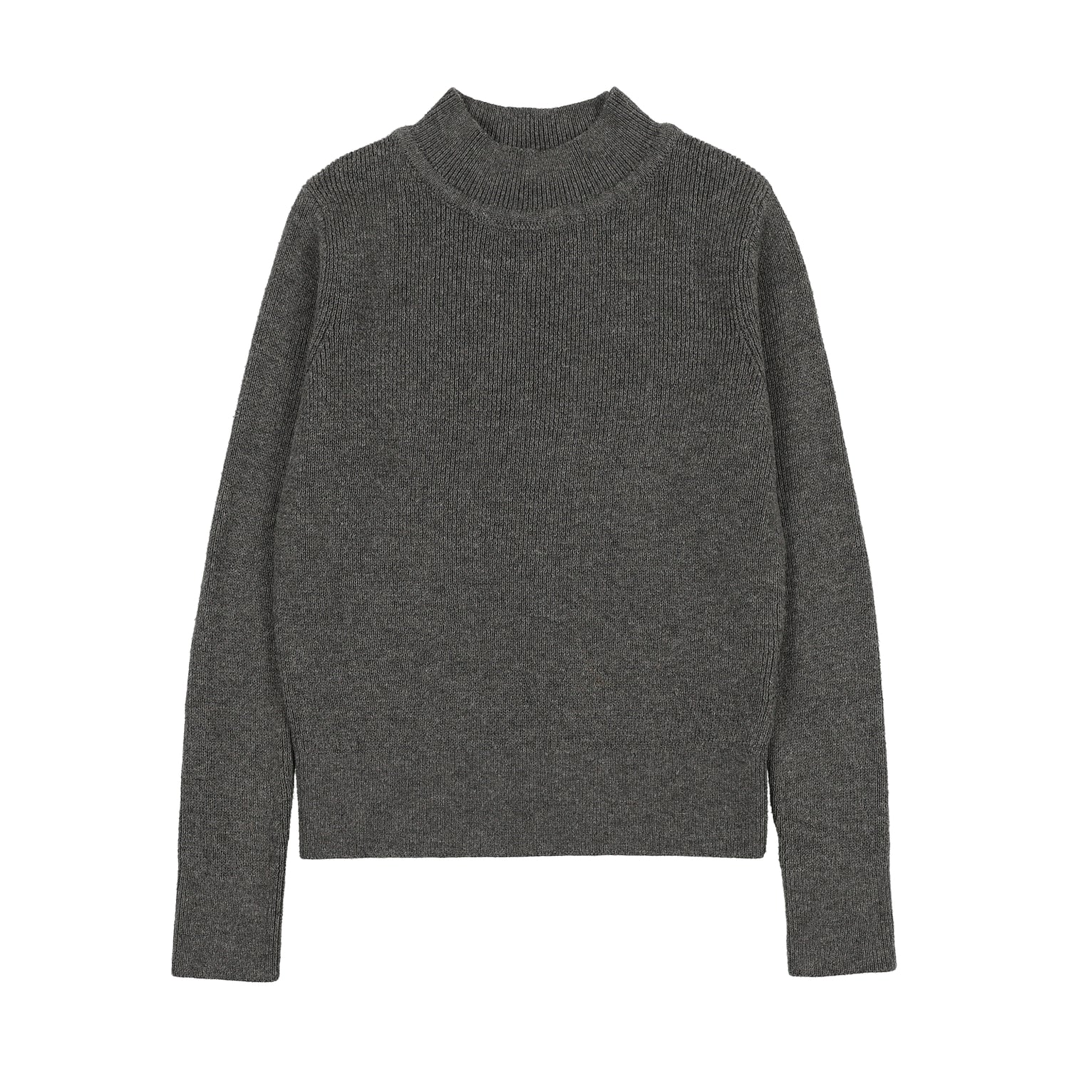 Signature Ribbed Top - Grey