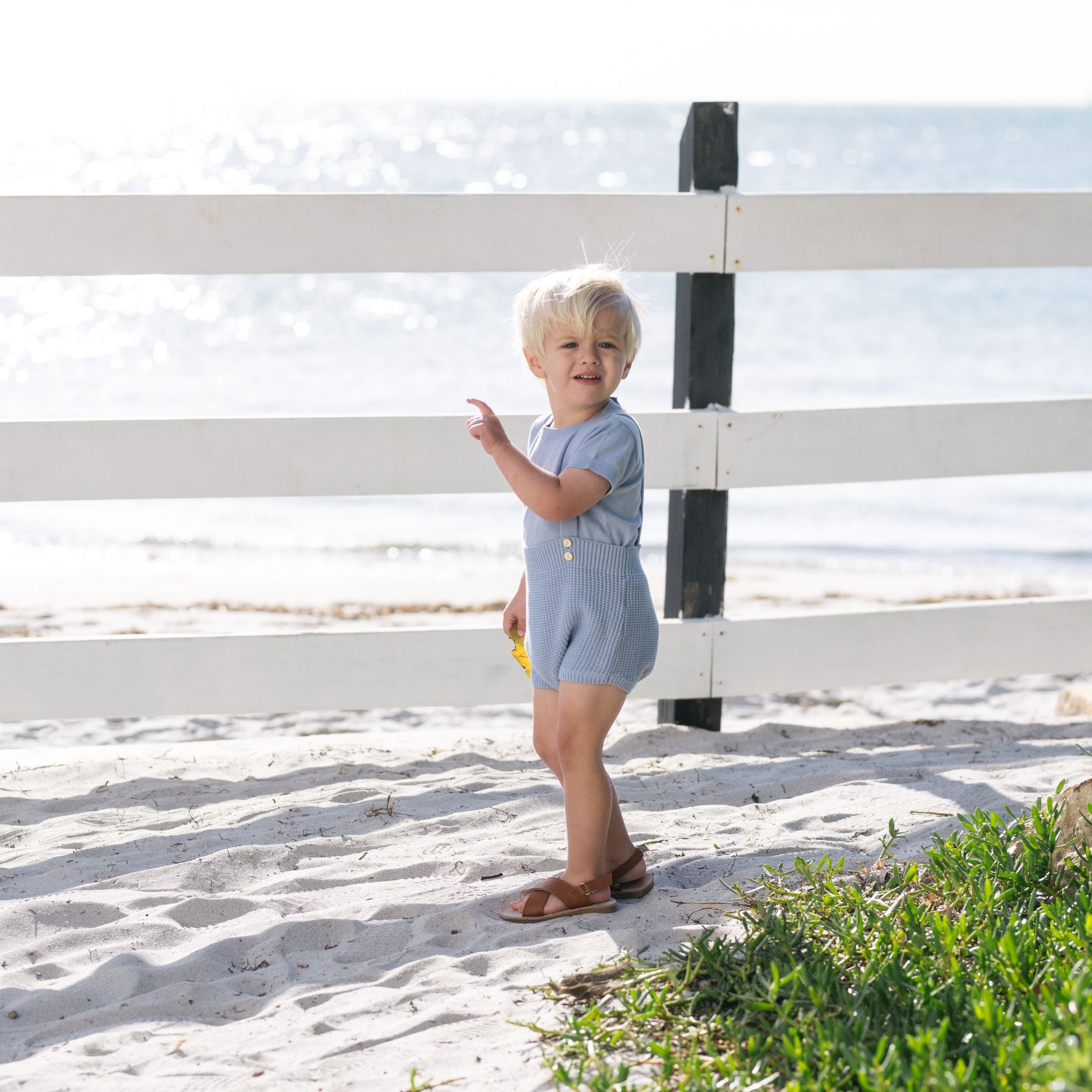 KALLIE ROMPER SET BLUE