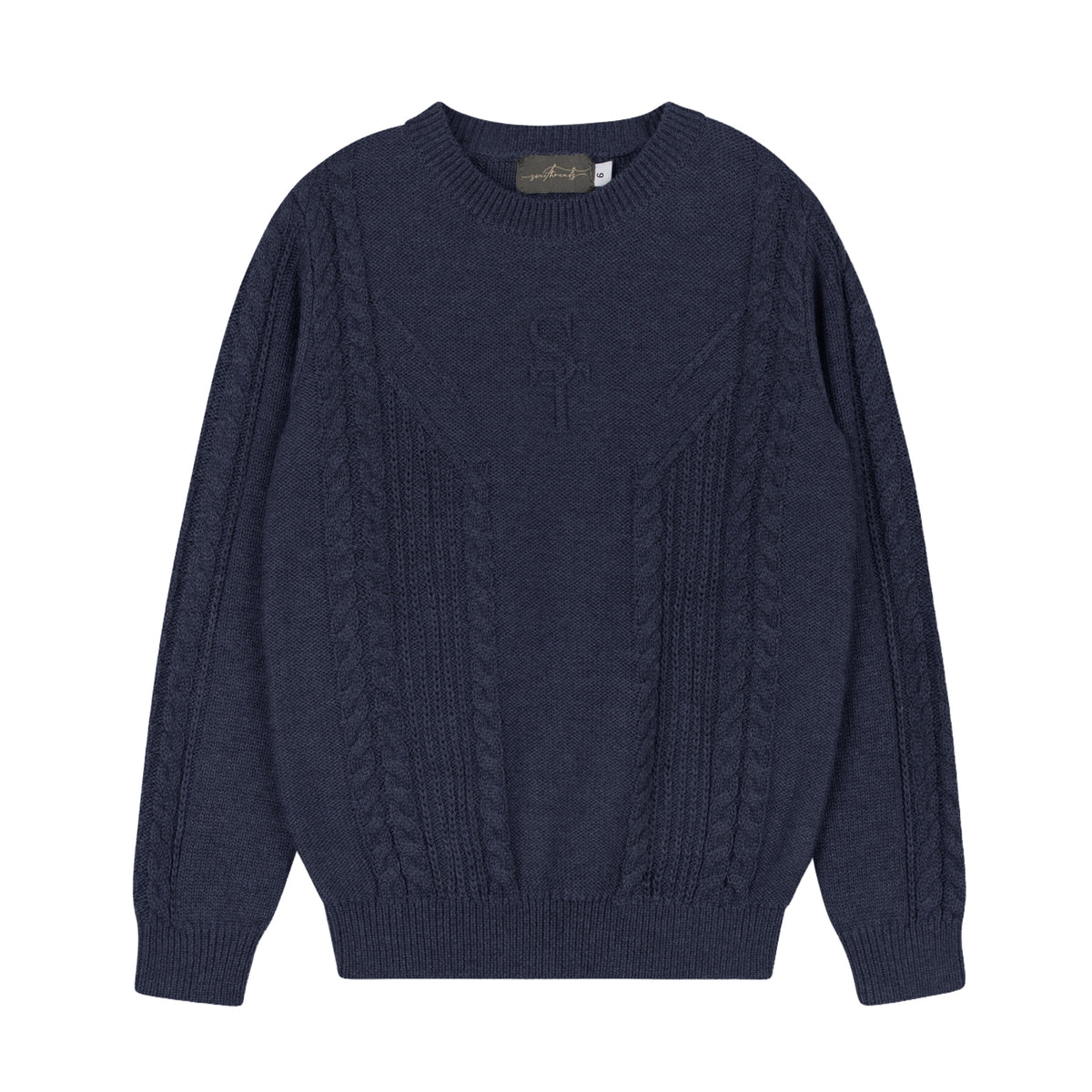 Navy Cable Sweater